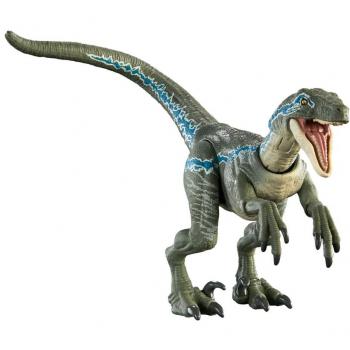Mattel Spielfigur Jurassic World Hammond Collection - Velociraptor Blue