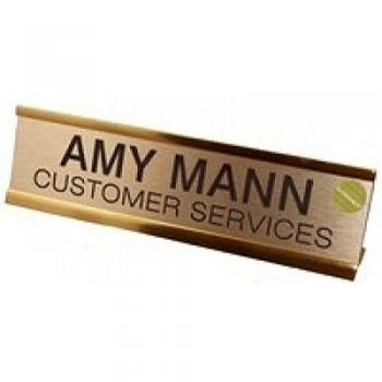 Q-Connect Custom Door/Desk Name Plate 250x50mm - KF71442