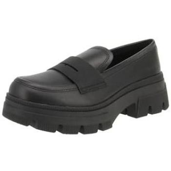 Mocassino Donna in Pelle Nero Calvin Klein Jeans Chunky Combat Eu 41