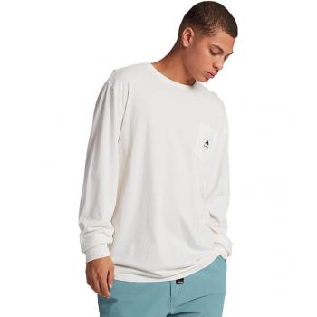Burton Colfax Langarmshirt Pure White - XXS