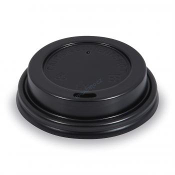 Coperchio per bicchieri da asporto Cappuccino 7.3 cm nero 100 pz