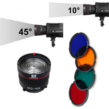 Nanguang NG-10X Objektiv mit Bowens Halterung