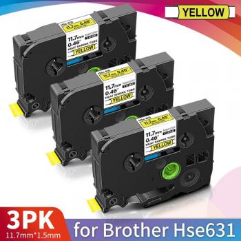 Topcolor 3PK TZe HSE631 Heat Shrink Tube Tape