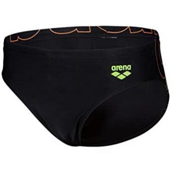 Arena Costume Intero Piscina Slip Graphic 2 Nero Verde Bambino 10-11 Anni