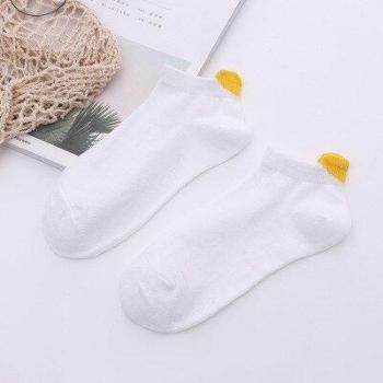 Tobillos Kawaii de Verano en Blanco