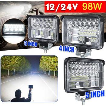 4 Inch LED Work Light Spot Flood Driving Lamp Offroad Truck Boat 12V 24V Car Led Driving Lamp White Warm Light