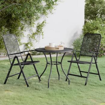 VidaXL Anthracite 3-Piece Patio Dining Set
