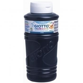 Pintura Dedos Giotto Bebe Negro Botella 750 Ml