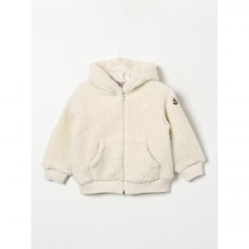 Giacca Moncler Teddy con Cappuccio Bianco per Neonati 12 Mesi