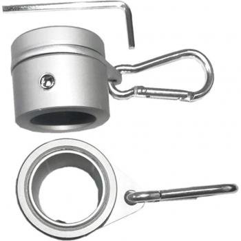 2pcs Adjustable 360 Degree Rotating Aluminum Alloy Flag Pole Rings