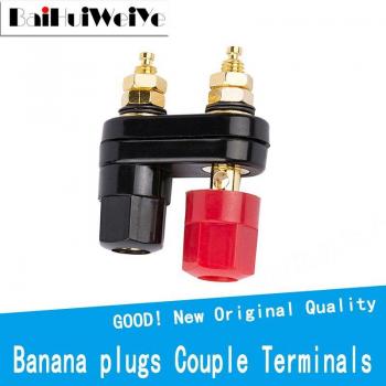 Terminales de par conector rojo y negro