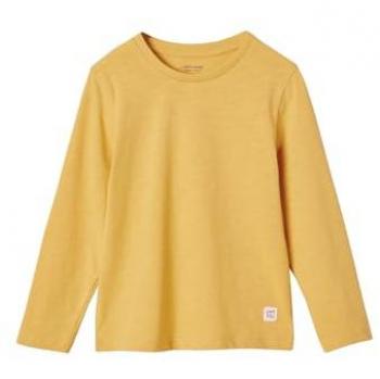 T-shirt garçon jaune à manches longues personnalisable VERTBAUDET