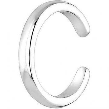 Earcandy Eyra - Pendiente Ear Cuff de Plata Bañado en Rodio