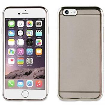Funda TPU para iPhone 6/6s Muvit Life Plata con Cristales Diamante