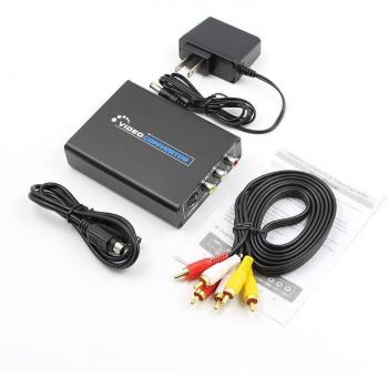 AV S‑Video CVBS Adapter – HDMI to RCA, PAL/NTSC Switcher