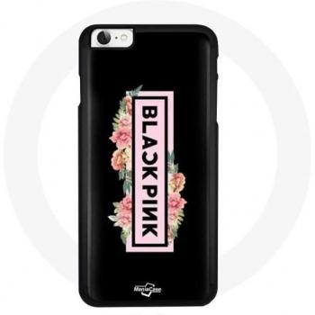 IPhone 8 Case with Blackpink Logo - Black and Pink