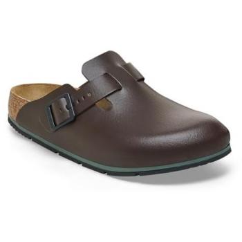 Birkenstock Brown Mules – Men's Professional Leather Clogs, Size 11 US
