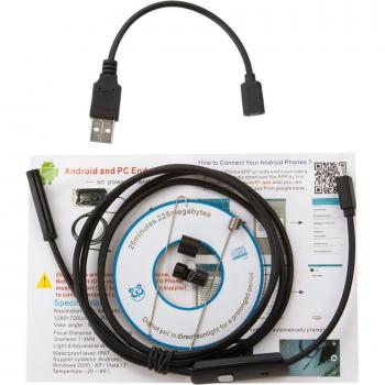 8MM Hard Cable Endoscope Camera for Android and PC with LED Light (1M/2M/5M/10M)