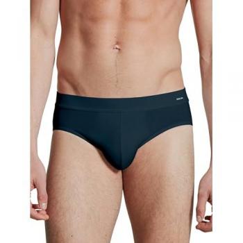 CALIDA Cotton Code Slip, Komfortbundfür Herren, S, Blau