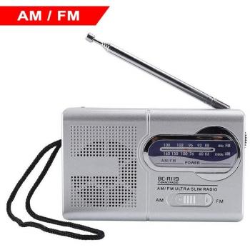 Mini Battery-Powered FM Radio with Telescopic Antenna