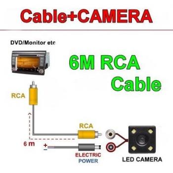 BOQUERON HD CCD Night Vision Reverse Parking Backup Camera for Ford Maverick 2001-2006