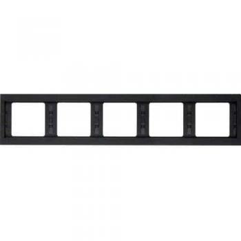 Berker K.1 5-Gang Horizontal Frame Anthracite 13937006