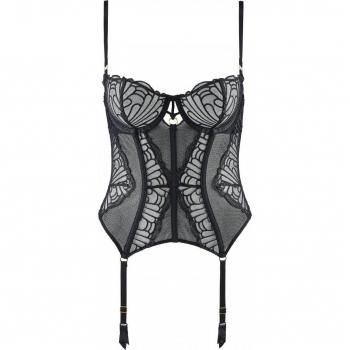 Aubade Womens L'Indomptable Guepiere - Black Polyamide - Size 36E