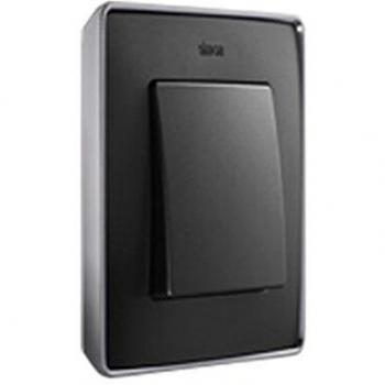 Quadro Doppio Grafite Cromo Simon 8201620241