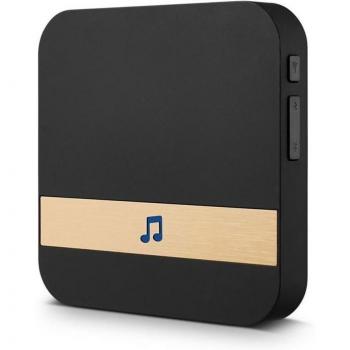 Smart WiFi Doorbell with Remote - Black