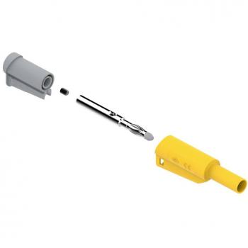 Spina da laboratorio dritta Ø 4 mm Gialla 1 pz