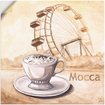 Kaffee‑Leinwand „Mocca in Wien“ – Wandaufkleber & Canvas, mehrere Größen