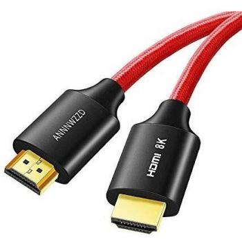 ANNNWZZD 8K HDMI 2.1 Kabel – 2 m Nylon Braid, 8K@60Hz, Dolby Vision