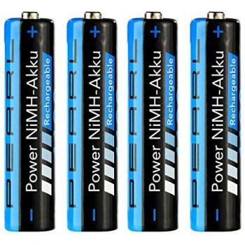 Jeu de 4 batteries NiMH AAA 1100 mAh