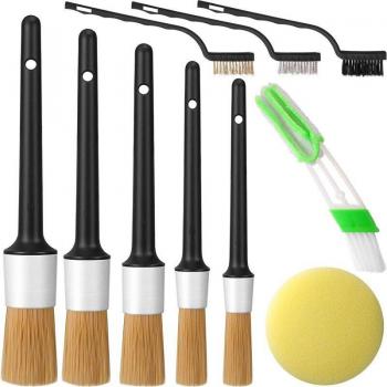 Kit de nettoyage intérieur de voiture avec outils de détail 11PCS