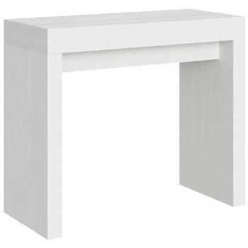 Console extensible blanche Ribo 2 pieds – 12 places (40‑300 cm)