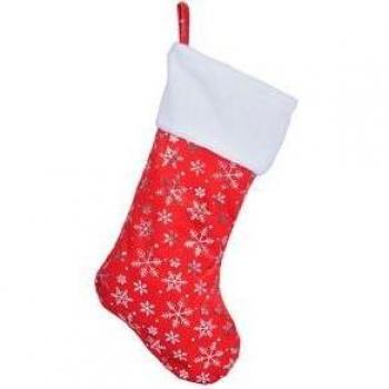 Schneeflocken-Weihnachtssocke 42 cm