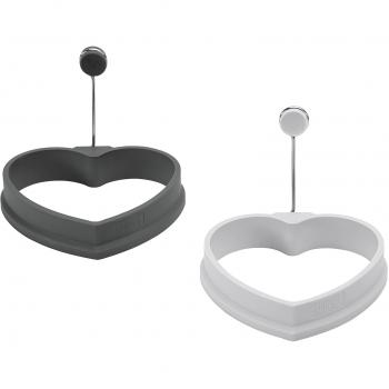 LURCH Eiformer Herz iron grey 2er Set