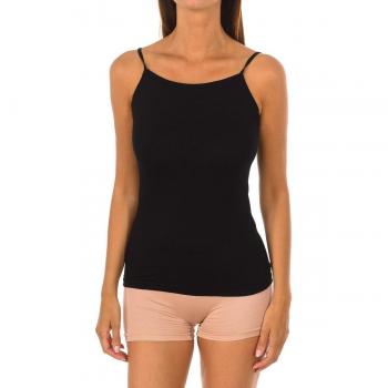 Kisses & Love 700-NEGRO Damen-Tank Top Schwarz
