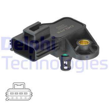Capteur de pression pour tuyau d'admission DELPHI PS10227