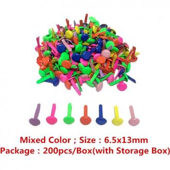 200pcs Round Metal Brads for DIY Crafts