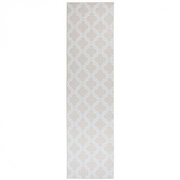 Beige Teppich Läufer 80 x 300 cm Rechteckig Orientalisch Vintage