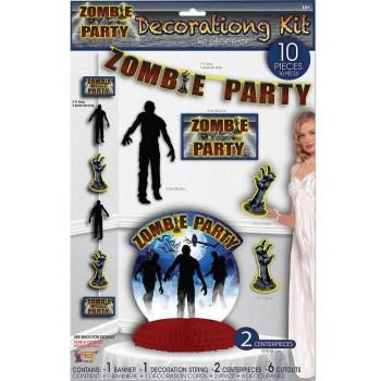 Set Déguisement Zombi Party – 10 pièces, Unité Générale, Jungle Humide