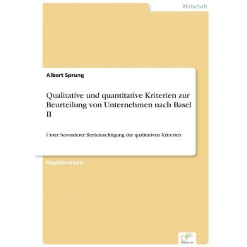 Sprung, Albert: Qualitative und quantitative Kriterien zur Beurteilung