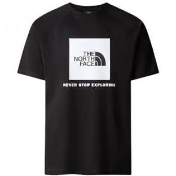 Camiseta The North Face Raglan Redbox Negra para hombre, manga corta