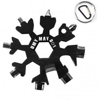 Multiherramienta Copo de Acero Inoxidable 18-En-1 con Llave EDC y Destornilladores