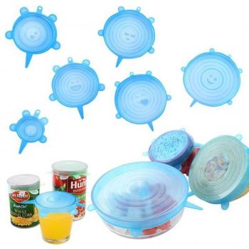 Universal Silicone Food Covers - 6 Pack