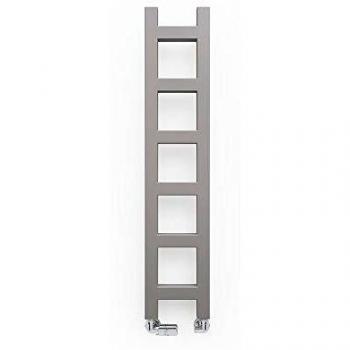 Terma Easy Heated Towel Rail in Taupe color, with dimensions of 96 cm x 20 cm x 7.2 cm