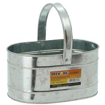 Maceta Galvanizada Cesta 18x11x9 cm - Orework