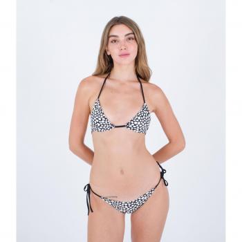 Hurley Top Bikini Daisy Fields Slide Tri Black M
