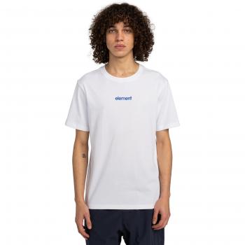 T-shirt Element Maniche Corte Logo Ottico Bianco XS